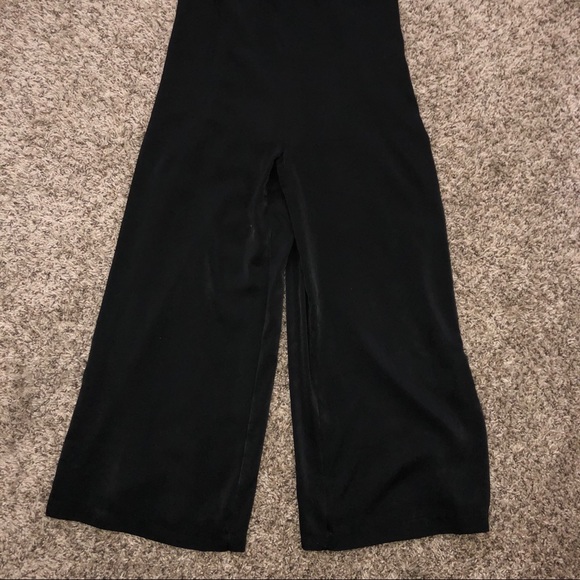 Lulu's Romper Black Tank V-Neck, Capri Style Chic - Picture 3 of 9